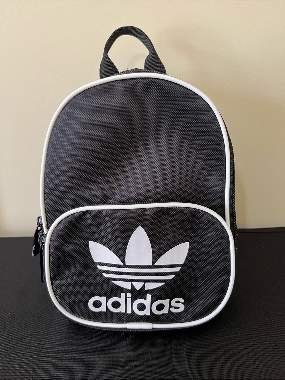 adidas Black and White Mini Trefoil Backpack - Picture 2 of 6